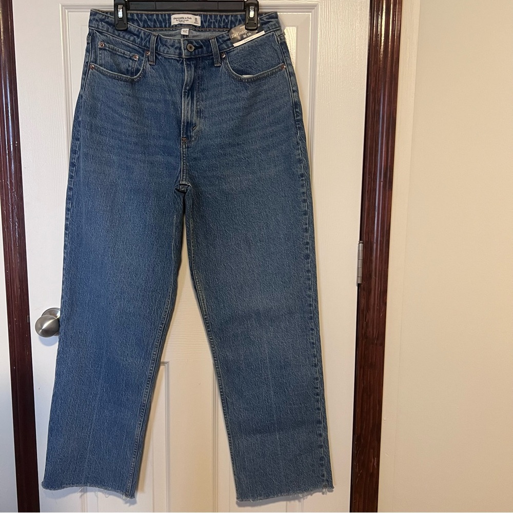 Abercrombie & Fitch Straight Leg Blue Jeans